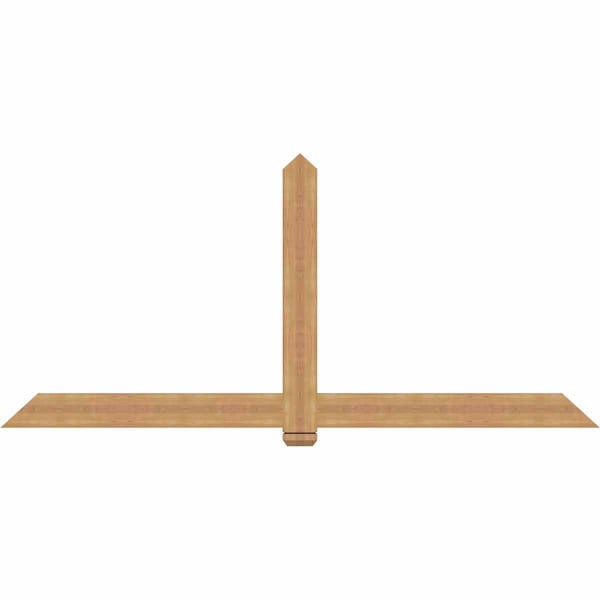 Ekena Millwork Eugene Smooth Timber Gable Bracket, Western Red Cedar, 96"W x 44"H x 1 1/2"D x 5 1/2"F, 11/12 Pitch GBW096X44X0206EUG00SWR - main